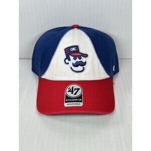 OKC Comets 47 Clean Up Adjustable Hat Cap Logo 89ers Structured MiLB Baseball